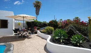 villa con piscina privada climatizada Lanzarote