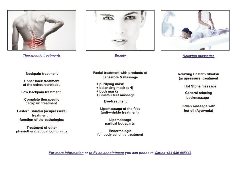 Physiotherapie und Wellnessbehandlungen