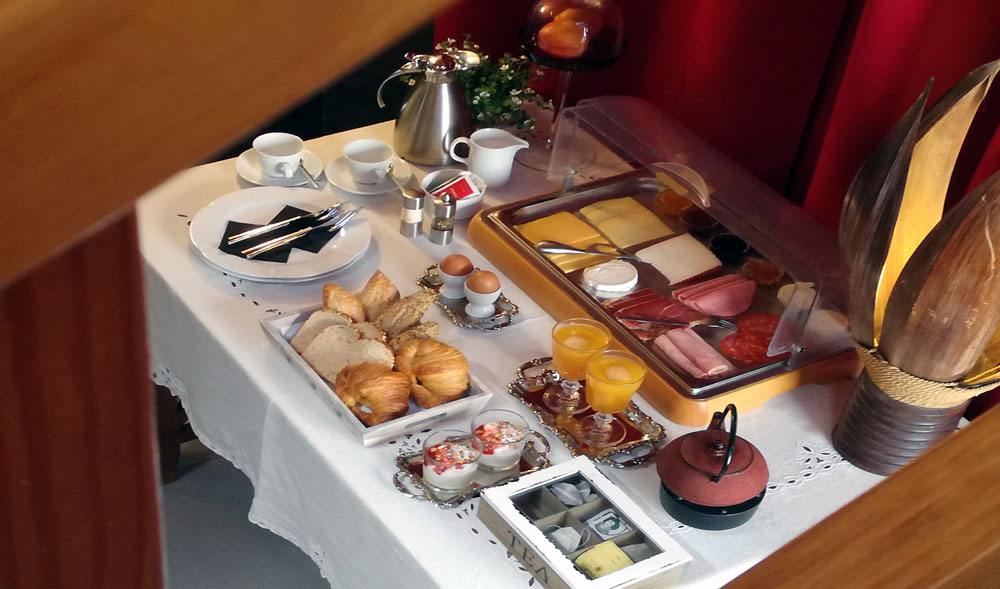 petit-déjeuner de luxe